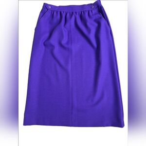 ♥️Vintage Haberdashery Midi Pencil Skirt in Bright Purple Size 12 EUC
